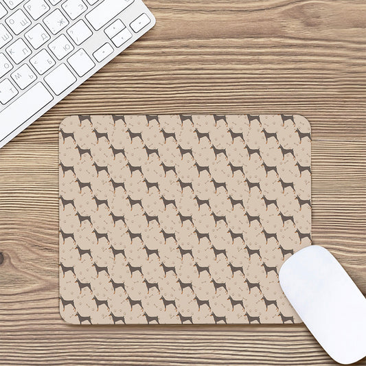 Doberman Pinscher Pattern Print Mouse Pad