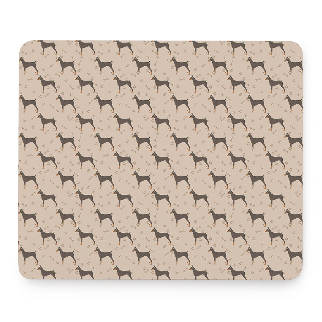 Doberman Pinscher Pattern Print Mouse Pad