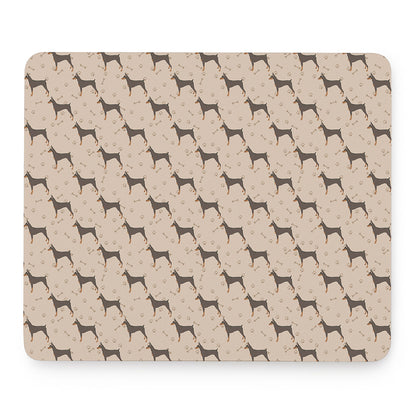 Doberman Pinscher Pattern Print Mouse Pad