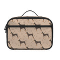 Doberman Pinscher Pattern Print Portable Lunch Bag