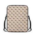 Doberman Pinscher Pattern Print Rectangular Crossbody Bag