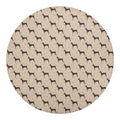 Doberman Pinscher Pattern Print Round Blanket
