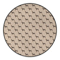 Doberman Pinscher Pattern Print Round Floor Mat