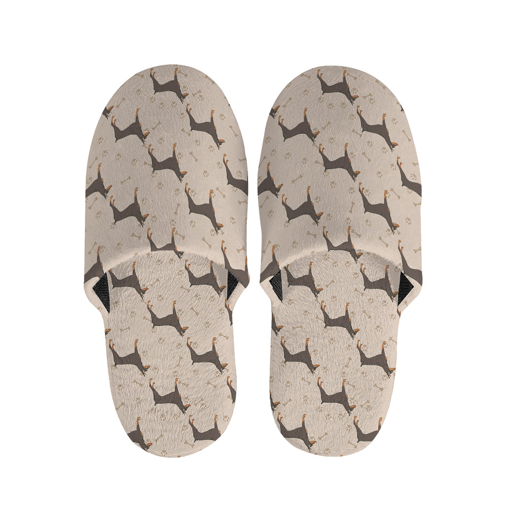 Doberman Pinscher Pattern Print Slippers