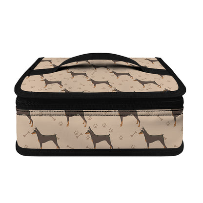Doberman Pinscher Pattern Print Small Lunch Bag