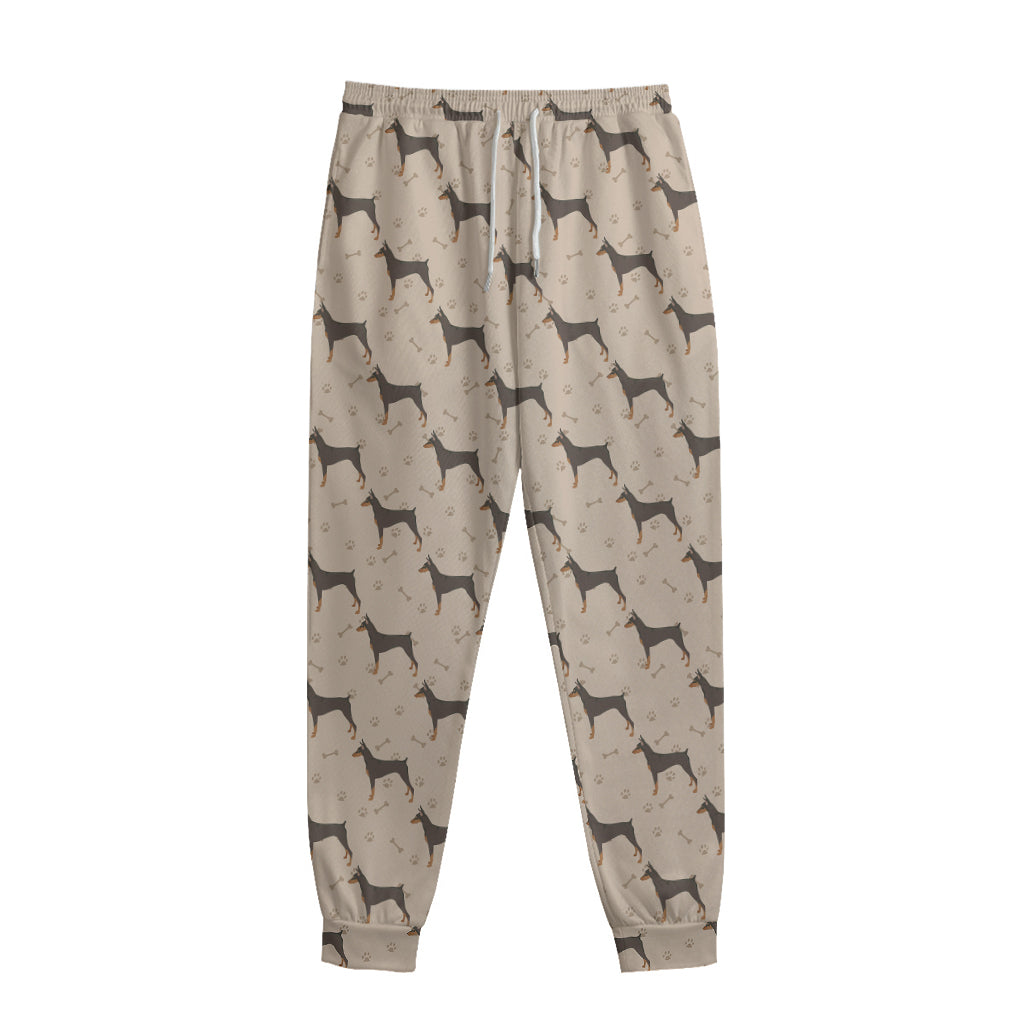 Doberman Pinscher Pattern Print Sweatpants