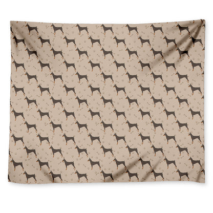 Doberman Pinscher Pattern Print Tapestry