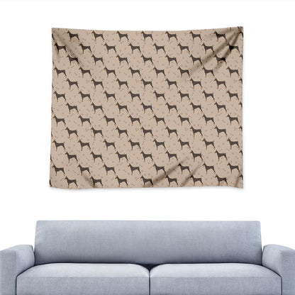 Doberman Pinscher Pattern Print Tapestry