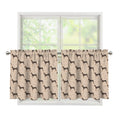 Doberman Pinscher Pattern Print Tier Curtains