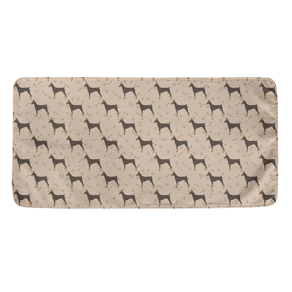 Doberman Pinscher Pattern Print Towel