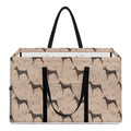 Doberman Pinscher Pattern Print Utility Tote Bag