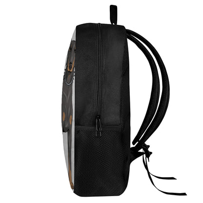 Doberman Pinscher Print 17 Inch Backpack