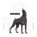 Doberman Pinscher Print Adjustable Apron