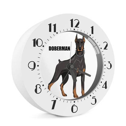 Doberman Pinscher Print Alarm Clock