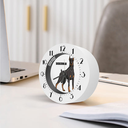 Doberman Pinscher Print Alarm Clock