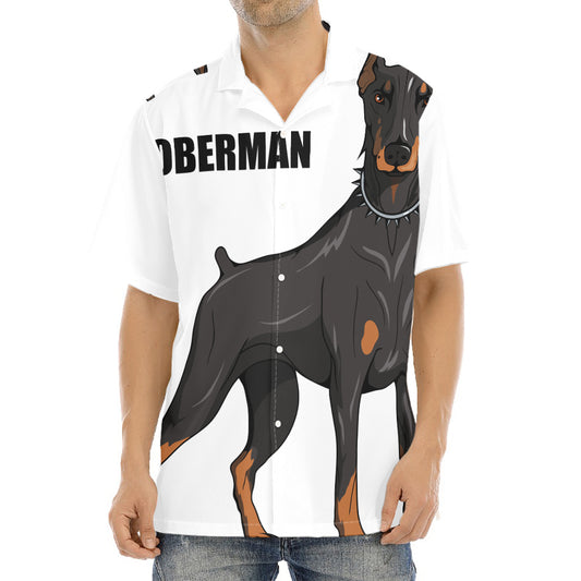 Doberman Pinscher Print Aloha Shirt