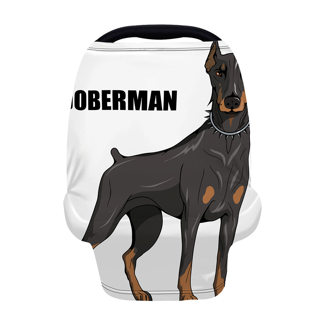 Doberman Pinscher Print Baby Seat Cover