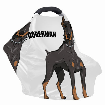 Doberman Pinscher Print Baby Seat Cover