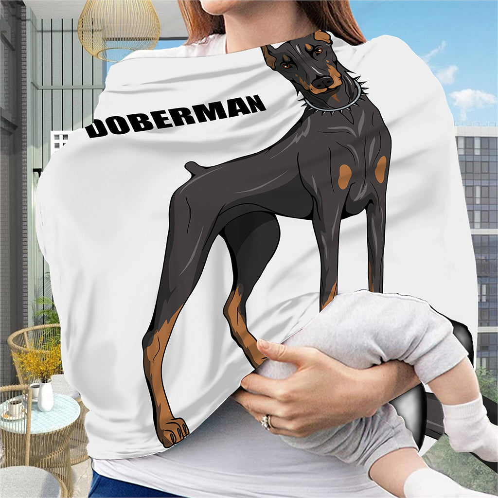Doberman Pinscher Print Baby Seat Cover