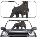 Doberman Pinscher Print Car Windshield Sun Shade