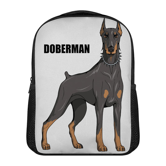 Doberman Pinscher Print Casual Backpack