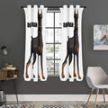 Doberman Pinscher Print Grommet Curtain Panels