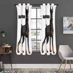 Doberman Pinscher Print Curtain
