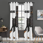 Doberman Pinscher Print Curtain
