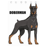 Doberman Pinscher Print Curtain