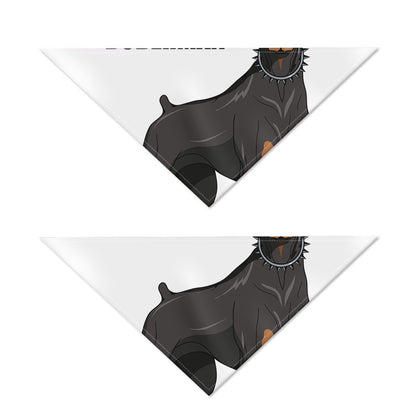 Doberman Pinscher Print Dog Bandana