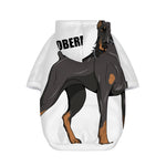Doberman Pinscher Print Dog Zip Up Hoodie