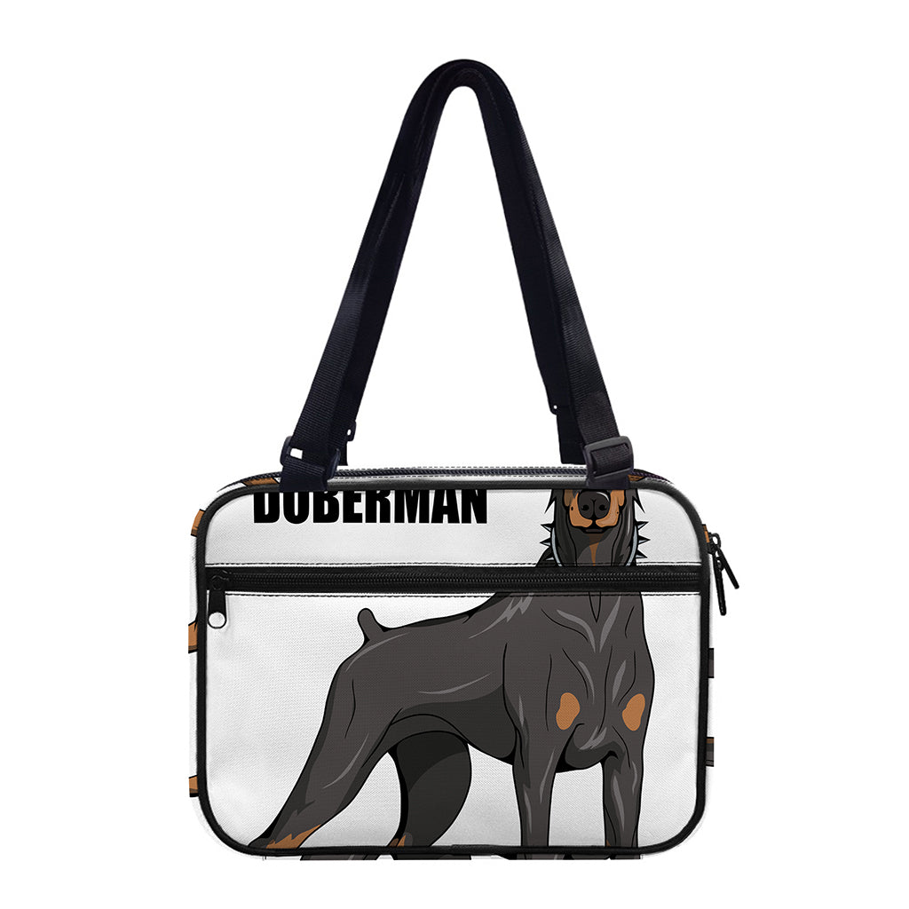 Doberman Pinscher Print Double Strap Bible Bag