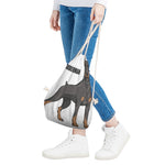 Doberman Pinscher Print Drawstring Bag