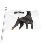 Doberman Pinscher Print Flag
