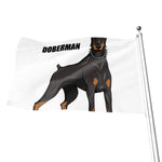 Doberman Pinscher Print Flag