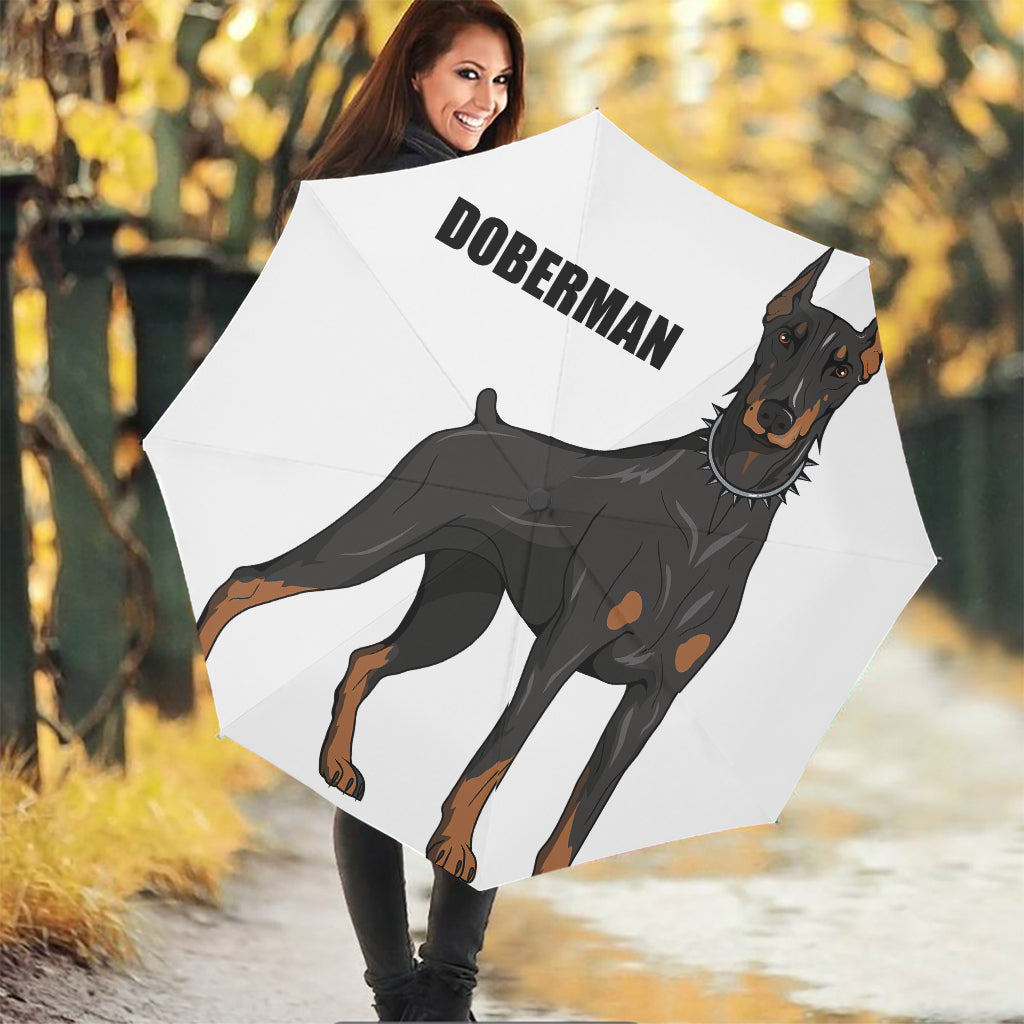 Doberman Pinscher Print Foldable Umbrella