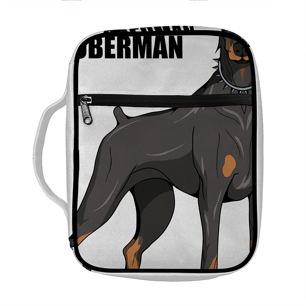 Doberman Pinscher Print Front Pocket Bible Bag