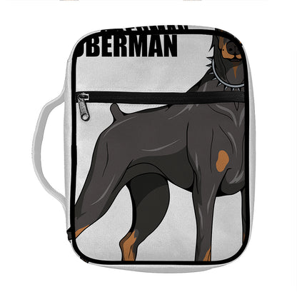Doberman Pinscher Print Front Pocket Bible Bag