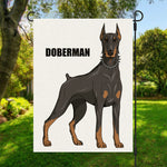 Doberman Pinscher Print Garden Flag