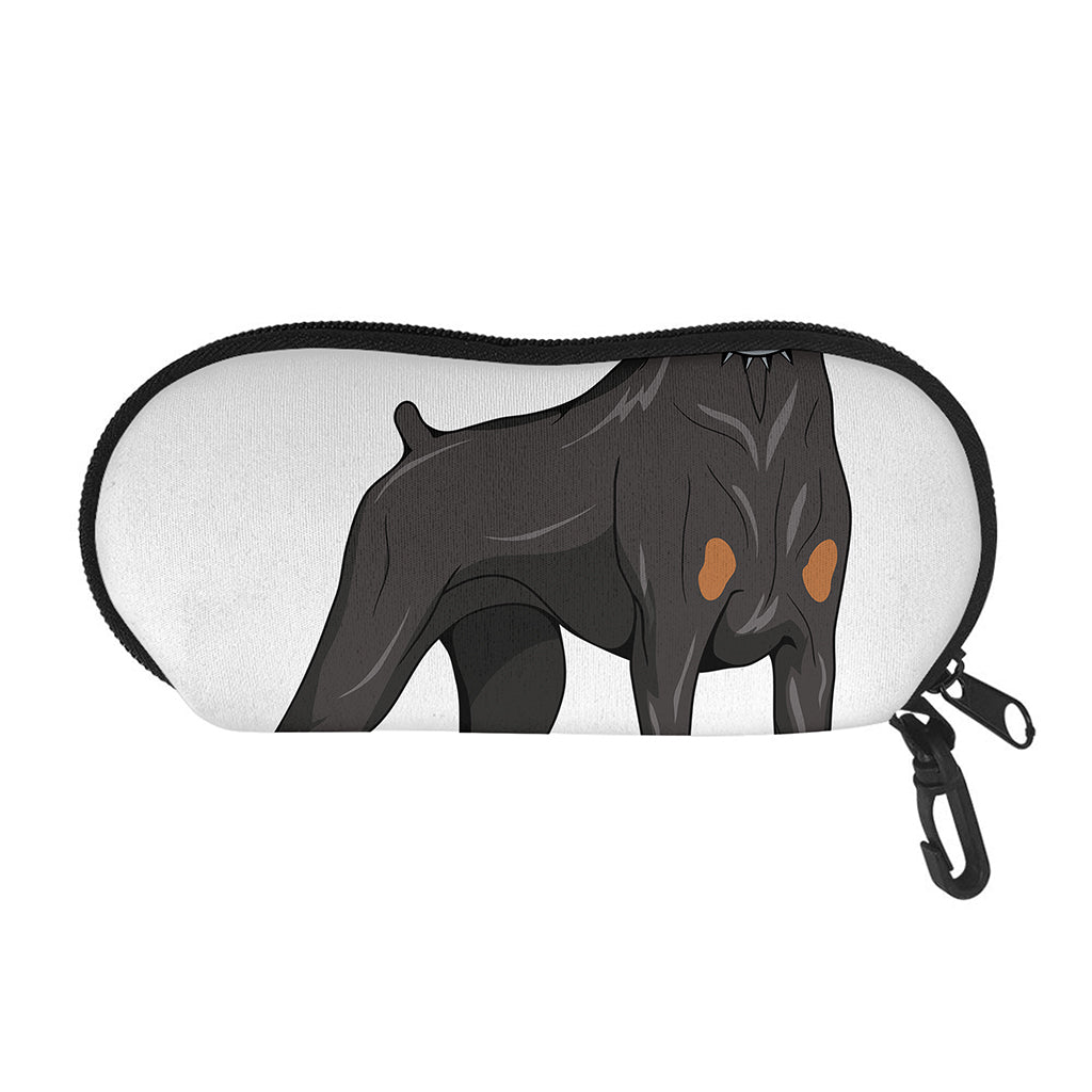 Doberman Pinscher Print Glasses Case