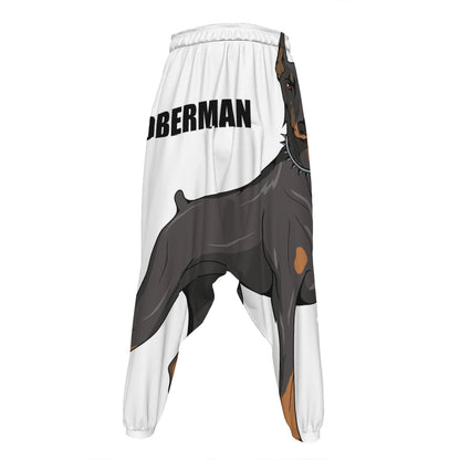 Doberman Pinscher Print Hammer Pants