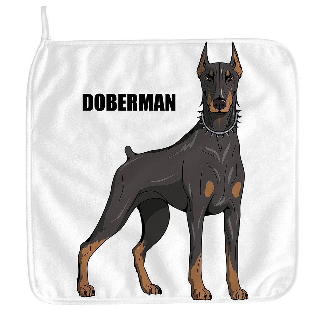 Doberman Pinscher Print Hand Towel