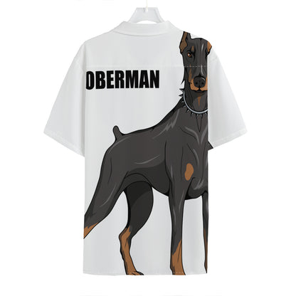 Doberman Pinscher Print Hawaiian Shirt