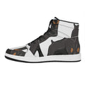Doberman Pinscher Print High Top Leather Sneakers