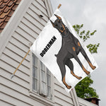 Doberman Pinscher Print House Flag