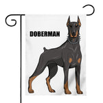 Doberman Pinscher Print House Flag