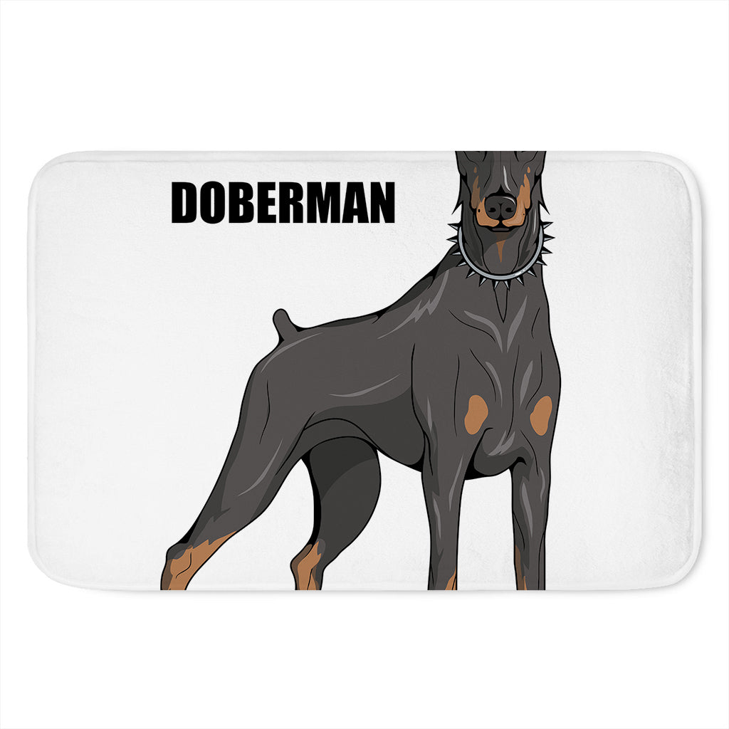 Doberman Pinscher Print Indoor Door Mat