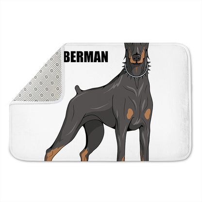 Doberman Pinscher Print Indoor Door Mat