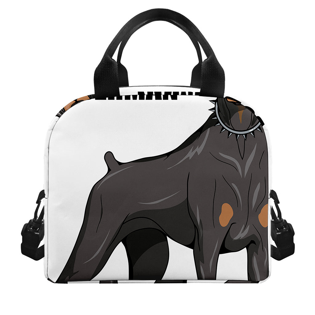 Doberman Pinscher Print Insulated Lunch Bag