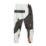 Doberman Pinscher Print Jogger Pants